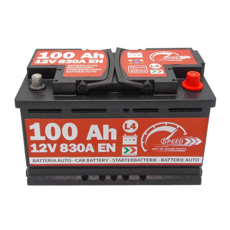 Batteria auto SPEED 100Ah L4 830A 12V 315x175x190 - Ricambi auto SMC