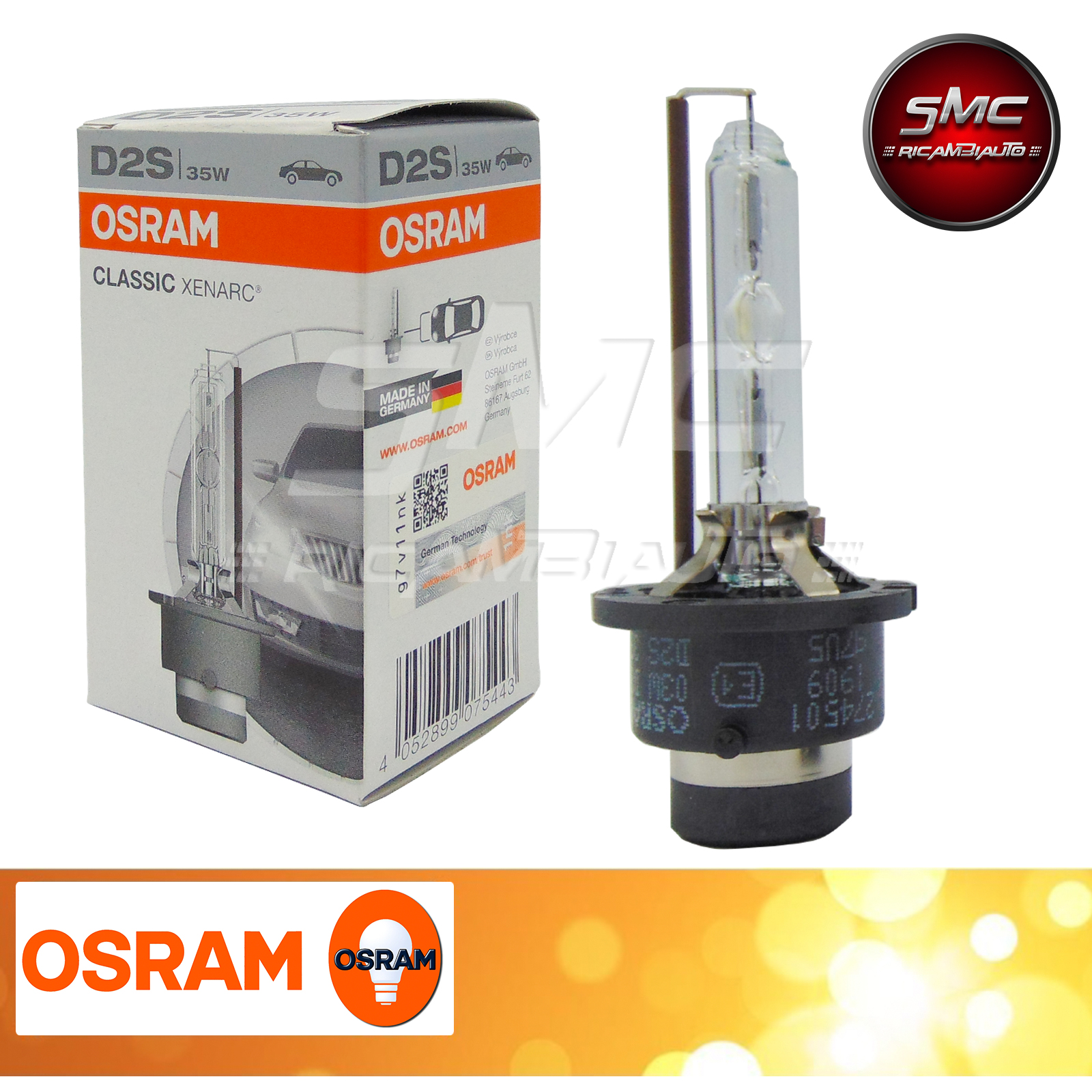 OSRAM D2S 66240CLC Xenarc CLASSIC Xenon Scheinwerfer Lampe ORIGINAL /& NEU BB